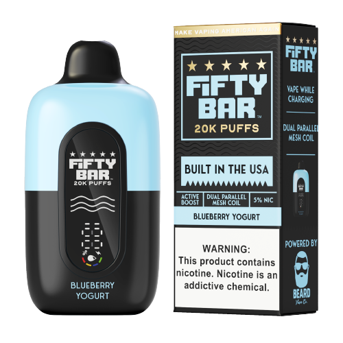 Blueberry Yogurt Disposable Vape (20000 Puffs) by Fifty Bar 20K